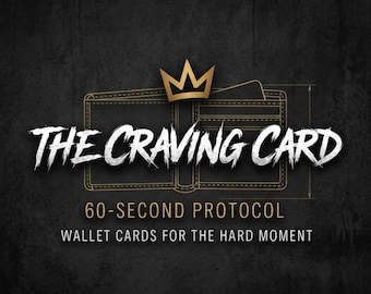 Sobriety Wallet Cards | 60-Second Protocol, HALT Check (Digital Download)