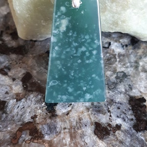 Guatemala teal green jadeite pendant