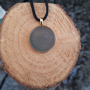 Blue Guatemala jadeite gold pendant