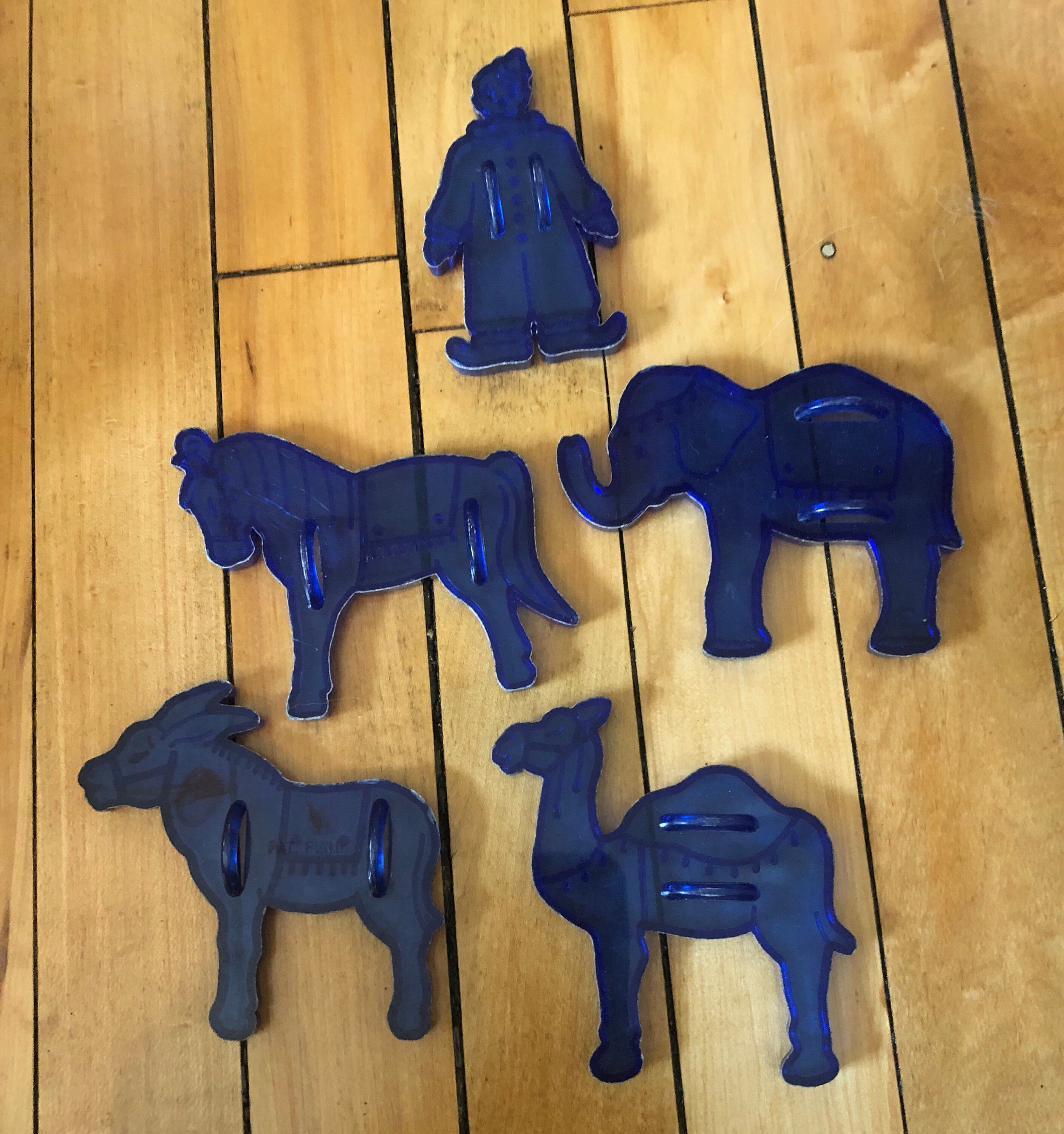 1950s BLUE Circus Cookie Cutters Set of 5 Etsy