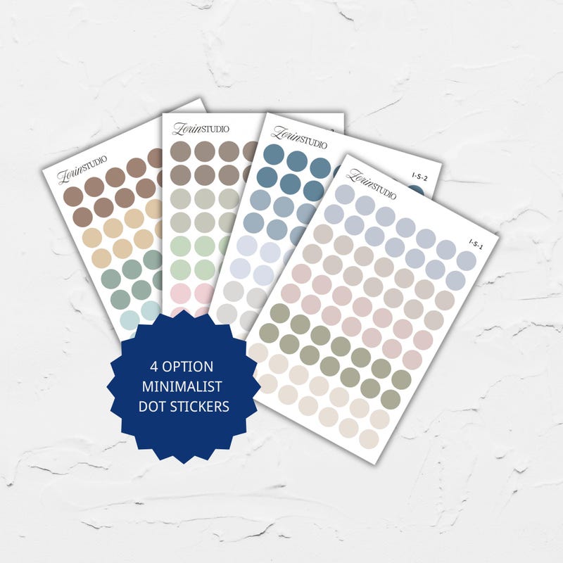 Colored Sorting Stickers Sticker Round Morandi - Etsy UK