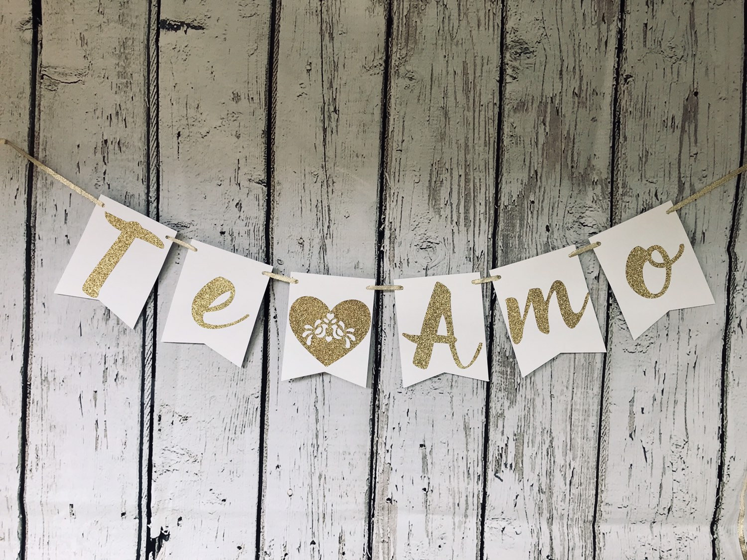 TE AMO BannerTe Amo BannerWedding BannerEngaged Etsy