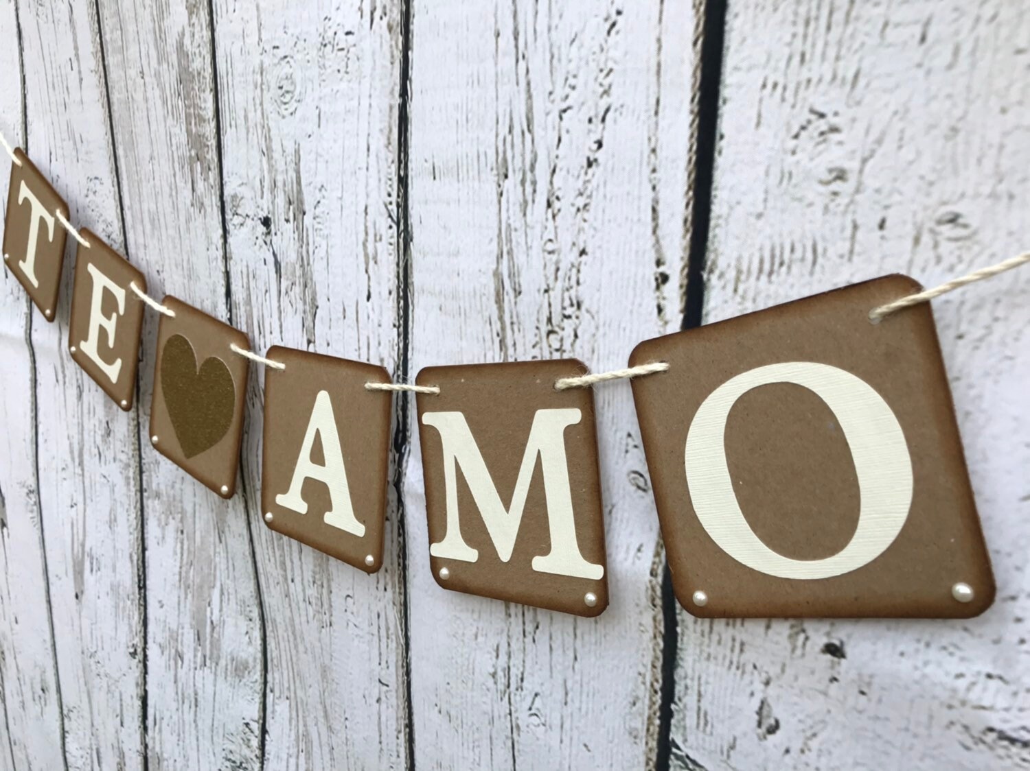 TE Amo Wedding Sign Engagement Sign I Love You Banner Etsy