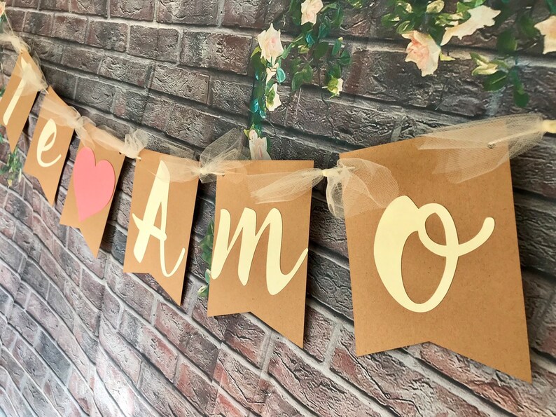 TE AMO BannerWedding bannerWedding decorationProposal Etsy