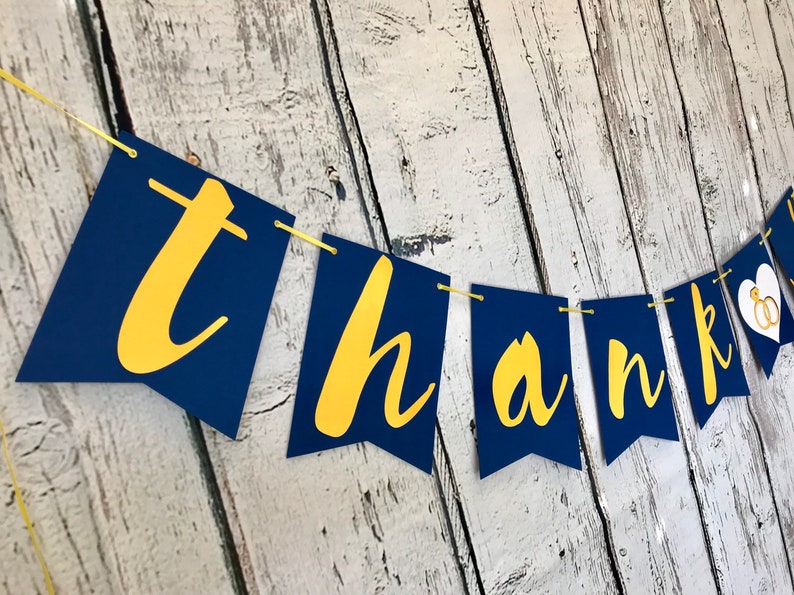 THANK You Banner Thank You Garlandthank You Etsy