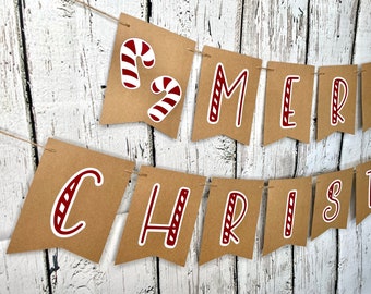 MERRY CHRISTMAS" Banner-Holiday sign-Merry Christmas garland-Merry Christmas decoration-White Christmas-Christmas photo prop-Christmas party