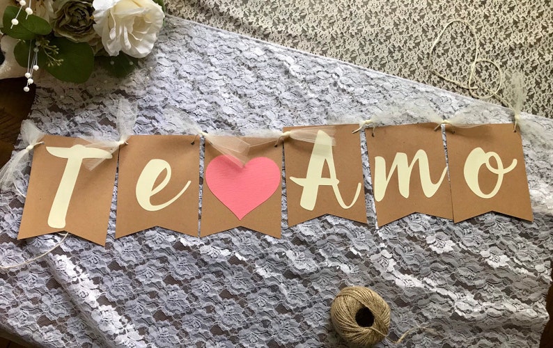TE AMO BannerWedding bannerWedding decorationProposal Etsy