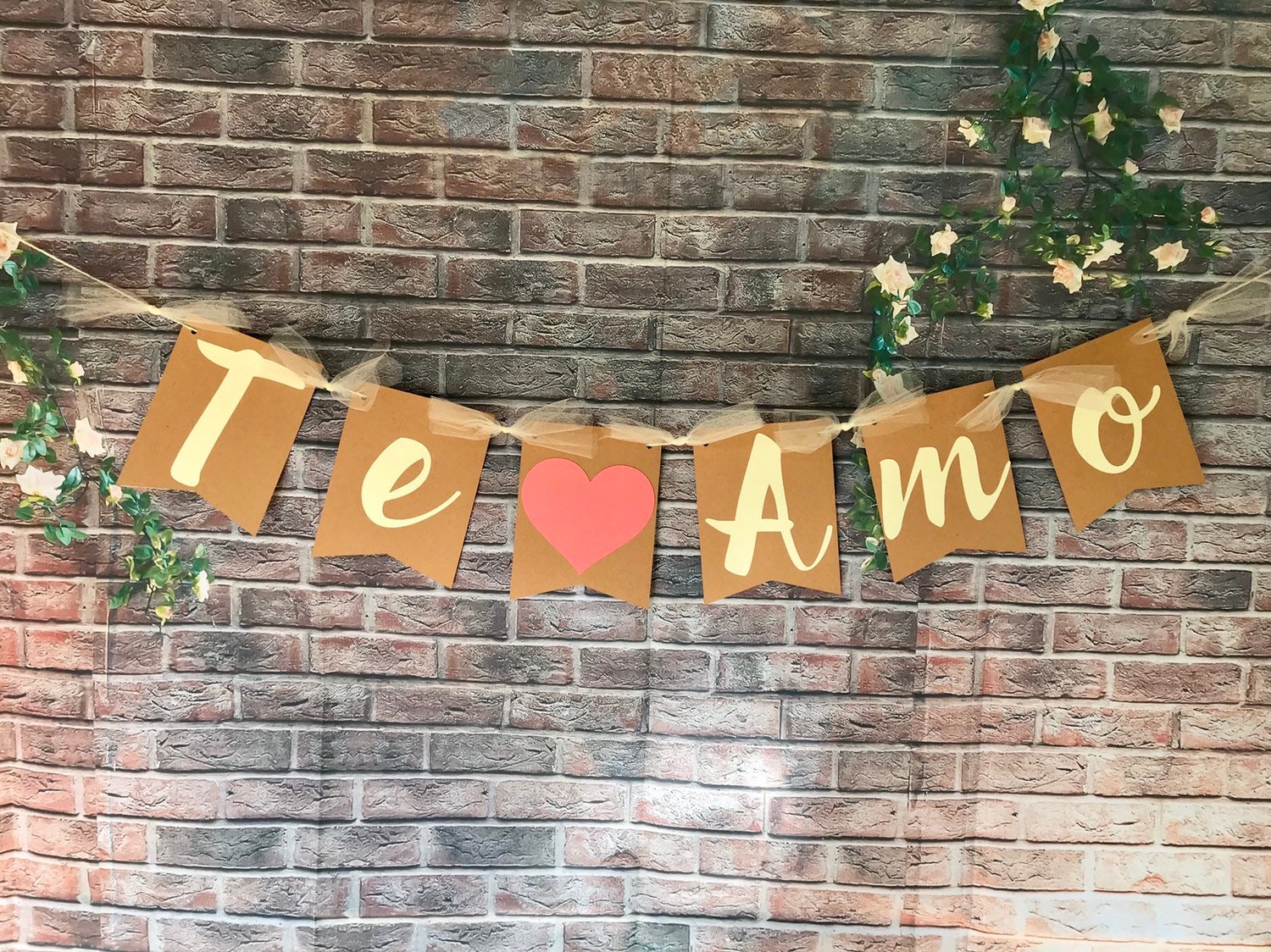 TE AMO BannerWedding bannerWedding decorationProposal Etsy