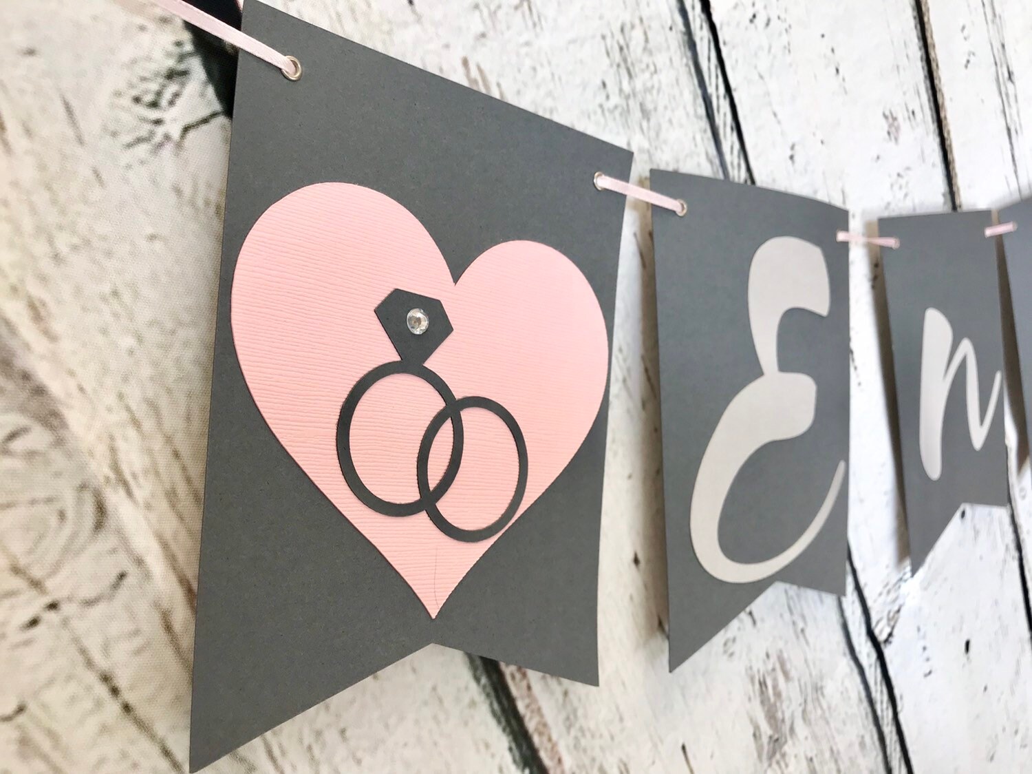Engaged Engaged Banner Wedding Banner Engagement Celebration Proposal ...