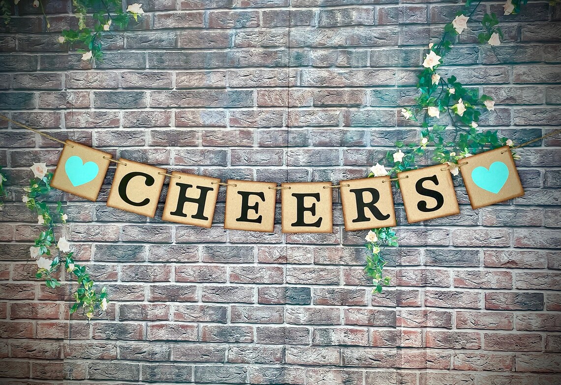 CHEERS Banner Cheers Garland-cheers Sign Wedding Celebration-bridal ...