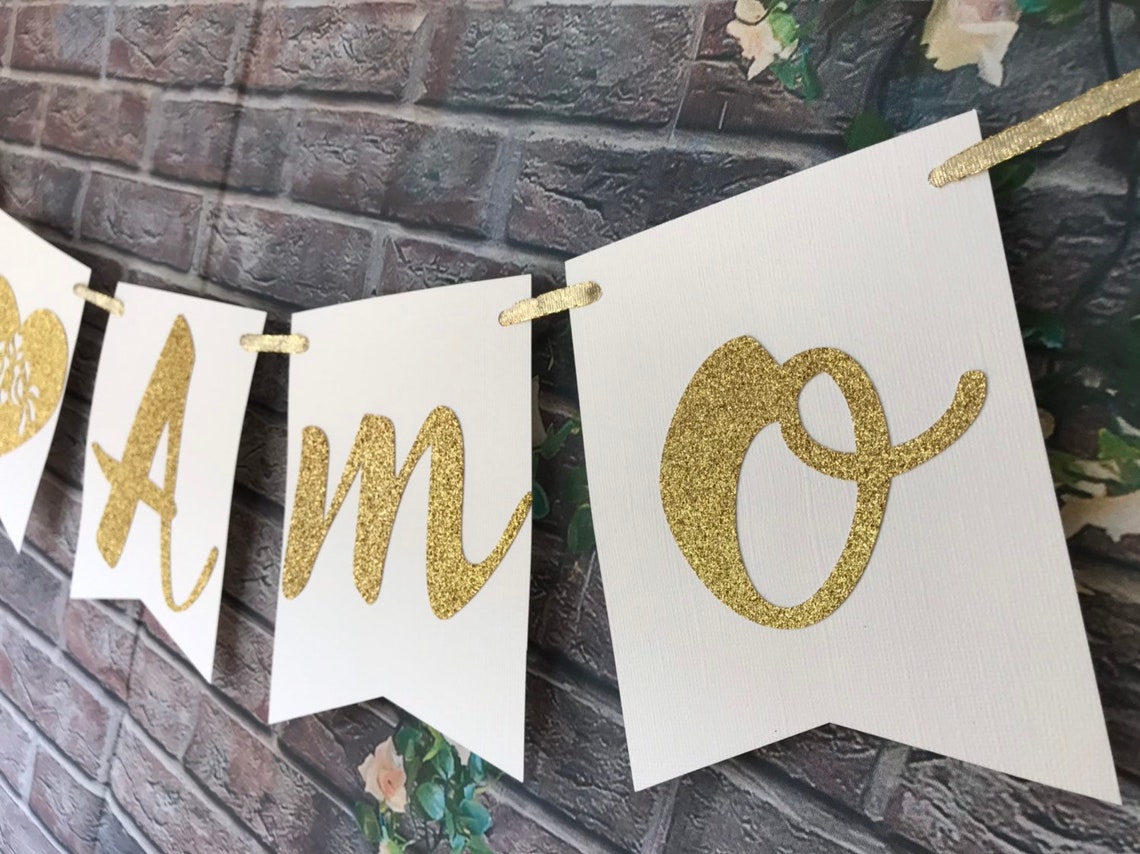 TE Amo Bannerte Amo Bannerwedding Bannerengaged Etsy