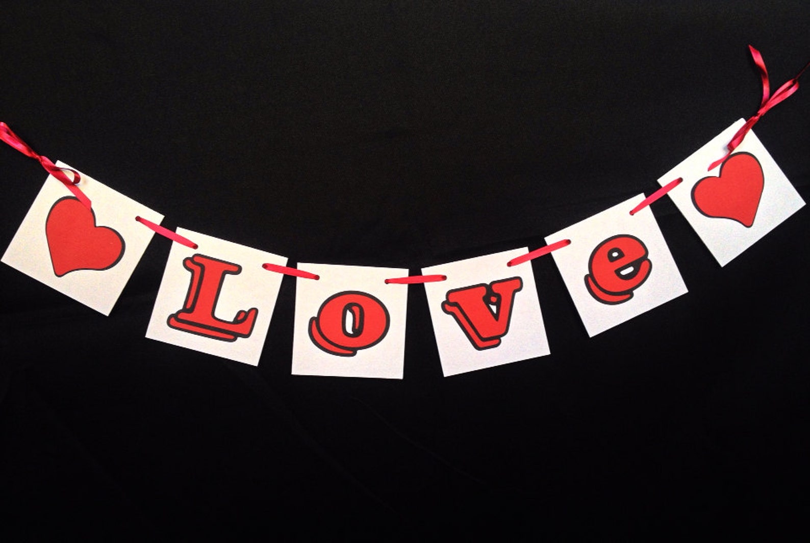 LOVE Garland Banner Wedding Pennant Photo Prop Etsy