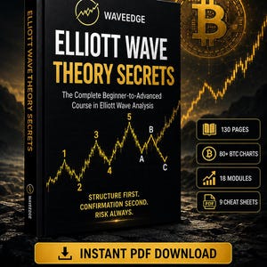 Elliott Wave Trading Course PDF – Bitcoin Technical Analysis & Fibonacci Guide Instant Download