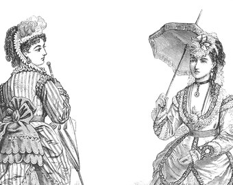 Victorian Sisters at Seaside 1800s Fashion Illustration Artwork Drawing Birthday Greeting Card Image Friend Sister Bridesmaid Gift Download Victorian Sisters at Seaside 1800s Fashion Illustration Artwork Drawing Birthday Greeting Card Image Friend Sister Bridesmaid Gift Download