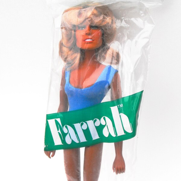 1977 Farrah Fawcett Celebrity Fashion Doll Mego Corp O.K. Toys  12 1/2" Barbie Vintage 1970s Charlie's Angels Collectible Toy TV Memorabilia