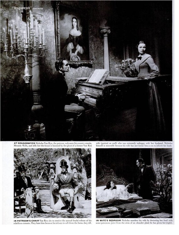 Dragonwyck Gene Tierny vintage Movie poster print