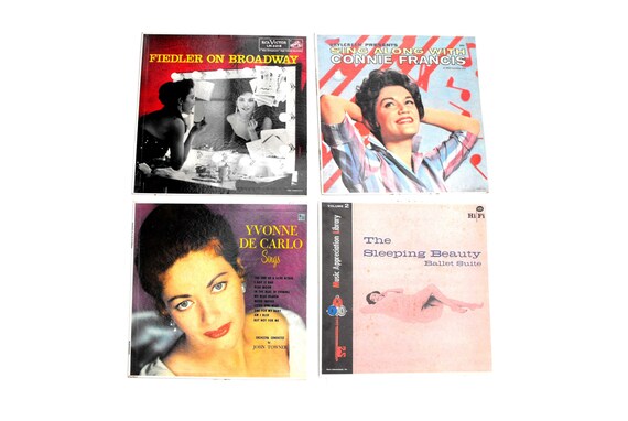 1950s Hollywood Glamour Vinyl Record Cover Art Set Vintage LP | Etsy