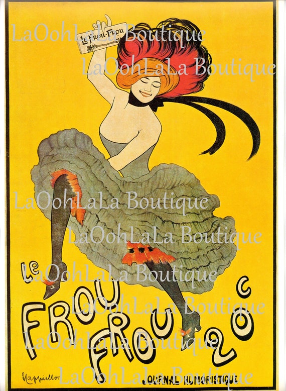 Vintage Moulin Rouge Paris Poster Wall Art Print in various size re-prints