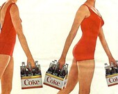 1965 Coca Cola Advertisement - Retro Nostalgic Paper Ephemera Nautical Beach Home Decor Vintage Coke Soda Parlor American Nostalgia Print Ad
