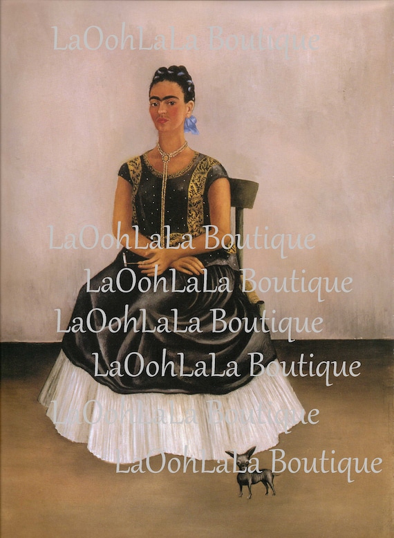 The Two Fridas 1939 by Frida Kalo Portrait Woman Spanish Print Poster 11x14