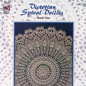 VICTORIAN SPIRAL DOILIES; eBook; Crochet doily; pdf; ePatterns; Patricia Kristoffersen; six patterns; Crochet Thread; popular for Rug Decor