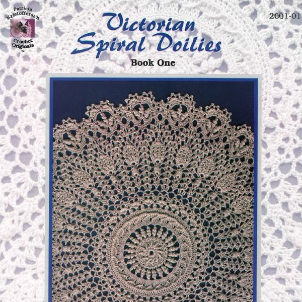 VICTORIAN SPIRAL DOILIES; eBook; Crochet doily; pdf; ePatterns; Patricia Kristoffersen; six patterns; Crochet Thread; popular for Rug Decor