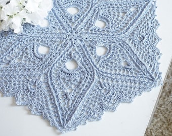 ALINDA English from Simple Elegance Remastered; Crochet Patterns by Patricia Kristoffersen; textured thread design; Pdf; Farmhouse Decor