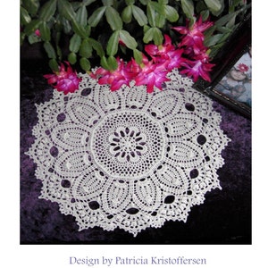 DEBBIE; Crochet Doily Pattern;  Kristoffersen; pdf; thread crochet epattern; home decor; Victorian decor; frame fiber art; Popular Rug decor