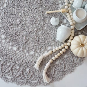 AURORA English from Simple Elegance Remastered; Crochet Patterns by Patricia Kristoffersen; textured thread design; Pdf; Farmhouse Decor