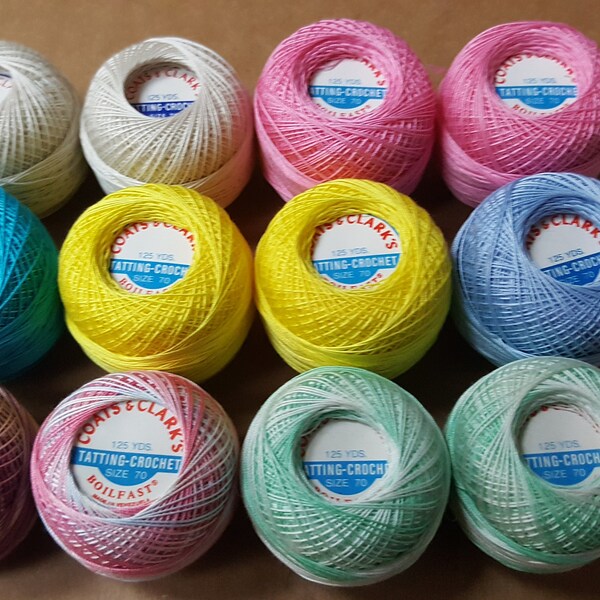**Red Rose Tatting Crochet Threads - Blue (1 Ball, 20g)** main image 0