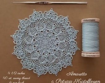 AMARETTO Doily .PDF pattern, Crochet, From Sweeter Coffee N Cream Doilies; Patricia Kristoffersen, One e-pattern, Rug Decor, Farmhouse decor