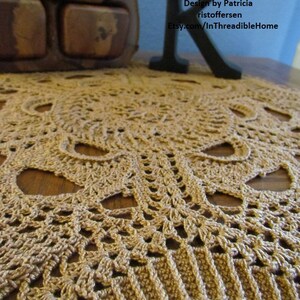 GRAND Crochet Doily e-Pattern .PDF by Patricia Kristoffersen Home Decor Thread Art Victorian Home Decor Fiber Art, Framable Wall Art image 2