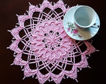 EDNA'S STAR; English textured crochet doily pattern; pdf; Patricia Kristoffersen; Home decor; crochet thread; ePattern; farmhouse; Cottage