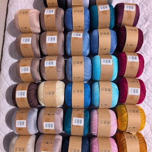 33 balls SCHEEPJES Sugar Rush MAXI. 50 gram balls. Brand new.  Size 10 crochet thread. Sold as lot. Free postage. Charity item for Ian.