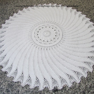 LUXURIOUS SWIRL; Large Crochet Tablecloth; crochet doily; .pdf ePattern; Kristoffersen; Home Decor; Victorian Decor; thread pattern; DIY