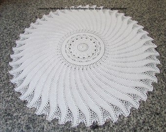 LUXURIOUS SWIRL; Large Crochet Tablecloth; crochet doily; .pdf ePattern; Kristoffersen; Home Decor; Victorian Decor; thread pattern; DIY