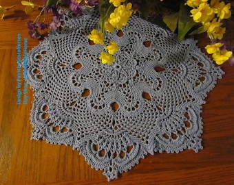 ROYAL CROWN; Crochet Doily Pattern; PDF; Kristoffersen; Victorian Decor; Thread Art; crochet thread; Popular Rug & Home Decor, Cottage Chic