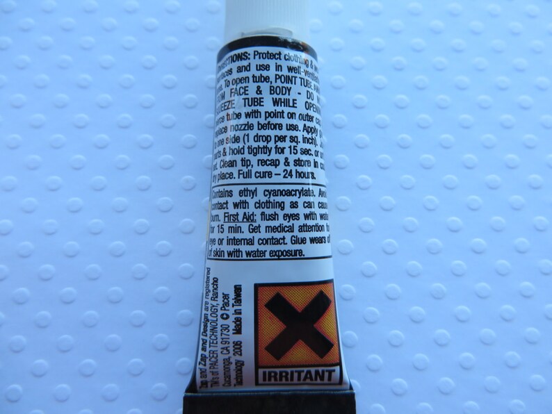 Final Quantities Sale ! ZAP Gel Jewelry Super Glue 0.10 oz (3 gram) Tube with fine point tip ! Choose Qty ( 1 Tube ) ! image 4