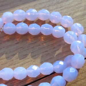 Wholesale  Quantity 300 Beads 8mm FP Violet Opal Rounds Faceted Stunners