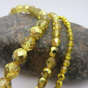 WHOLESALE  Vintage Czech Glass Art Deco ARIZONA SUN Transparent & Metallic Ice Sparklers 8mm/300 Beads   6mm/600 Beads or 4mm/ 600 Beads ! )