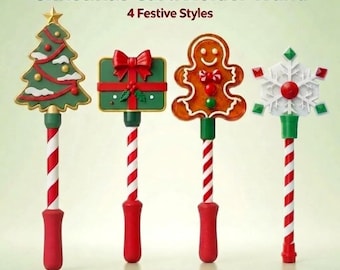 Tap to Pay Magic Wand Christmas Tree NFC Credit Card Holder Viral Contactless Payment Wand for Holiday Parties Raves & Pranks