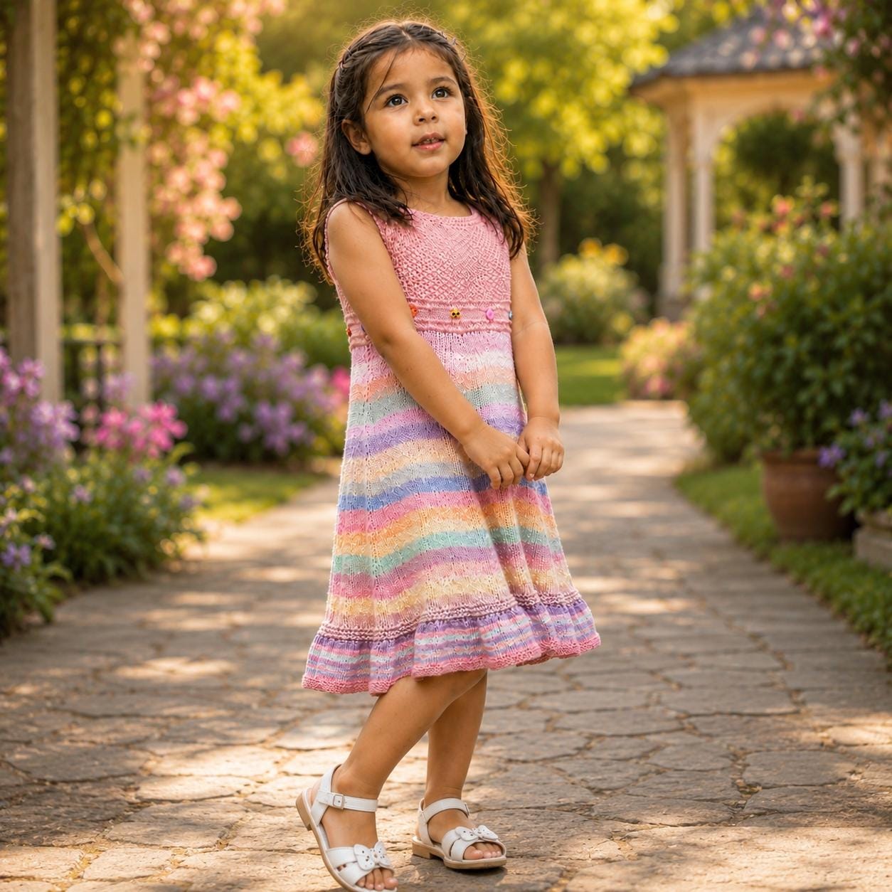 rainbow knit dress business professional