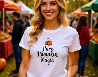 Koszulka Pure Pumpkin Magic | Koszulka z grafiką „Jesienna dynia”