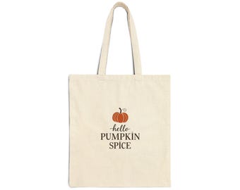 Torba Hello Pumpkin Spice | Torba na zakupy z jesienną ilustracją