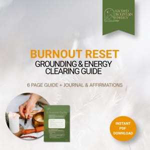 Erdungsritual (PDF) | Burnout-Reset, Stressabbau, Energiebalance (Digitaler Download)