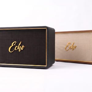 STL 3MF file Retro speaker cover compatible with Amazon Echo Dot 4 & 5 | 3D print file Vintage amplifier box for Alexa 3D printing