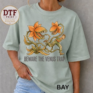 Venus Flytrap Shirt, Funny Carnivorous Plant Tee, Plant Lover Gift Sweatshirt, Botanical Horror Graphic