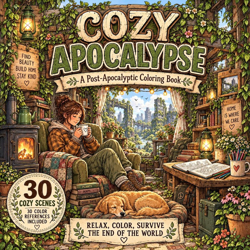 Apocalypse Colouring Book - Etsy