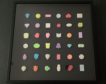 3D Rave Art Shadow Box | Electronic Music Rave Decor, DJ Room Artwork