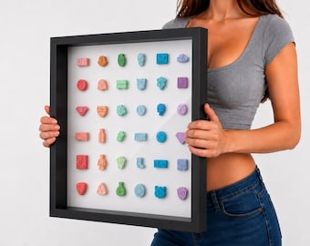 Pill Art | Handmade 3D Shadow Box | Colorful Pop Art Wall Sculpture | Electronic Music Wall Art | DJ Room Decor | Chill Pill